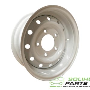 WOLF STYLE 16" X 6.5 STEEL RIM ET0 - WHITE