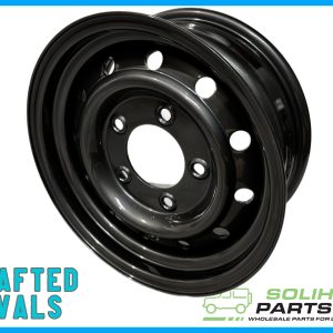 WOLF STYLE 16" X 6.5 STEEL RIM ET20 - GUNMETAL GREY