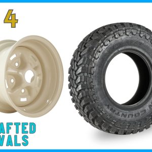 Toyo Open Country Mud Terrain 265/75r16 & CREAM RSR 16 x 8J Steel Rims to fit Defender x 4