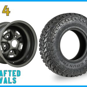 TOYO OPEN COUNTRY MT 265/75r16 & gunmetal grey RSR 16 x 8J Steel Rims to fit Defender x 4
