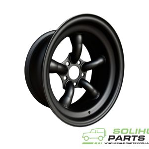 BOMBER CHALLENGE 5 SPOKE 16″ X 8 STEEL RIM (ET-35) SATIN BLACK (5X120)