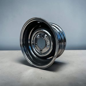 CLASSIC CENTURION 16 X 8 STEEL WHEEL (ET0) - GLOSS BLACK