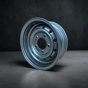 WOLF STYLE 16″ X 6.5 STEEL RIM ET0 - GUNMETAL GREY
