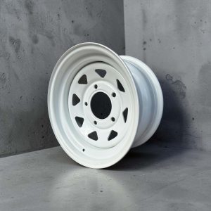 8 SPOKE 16" X 8 STEEL RIM (ET0) - WHITE