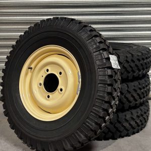 MICHELIN XZL 7.50R16 + 16 X 5.5 CLASSIC LIMESTONE RIMS X 4
