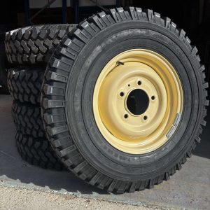 MICHELIN XZL 7.50R16 + 16 X 5.5 CLASSIC LIMESTONE RIMS X 5